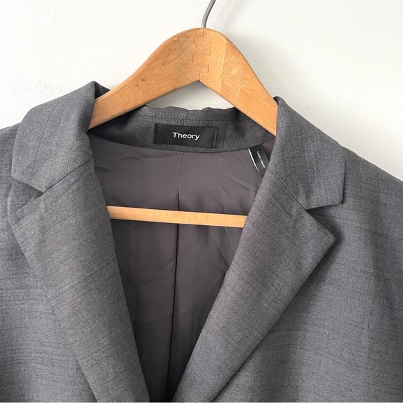 Theory Women's Grey Blazer Size 4 - Picture 2 of 11